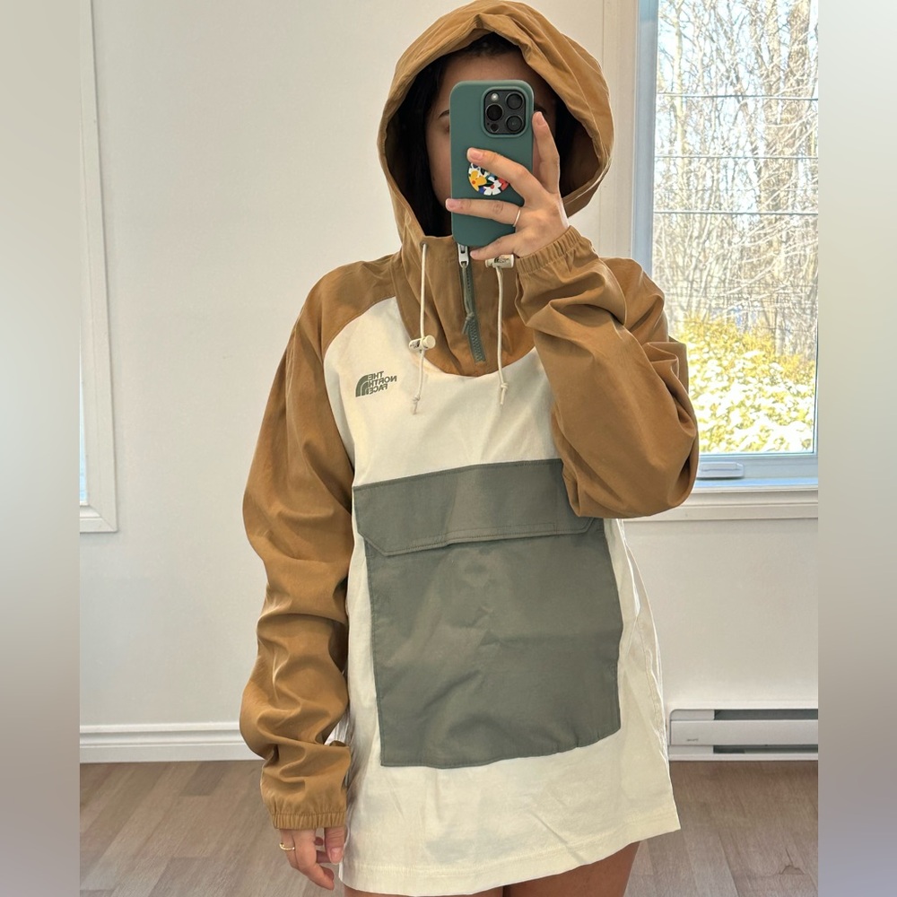 The North Face Brown and Cream Jacket